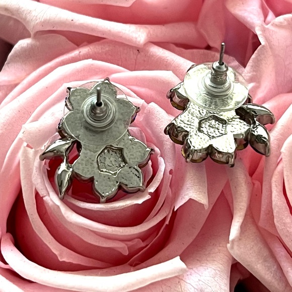 Blue Crystals Earrings - Picture 2 of 4